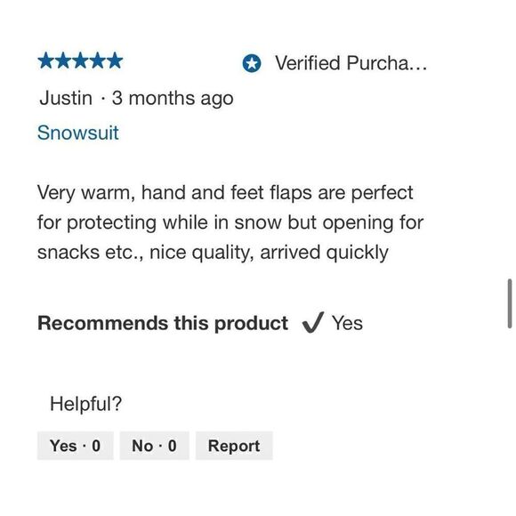 NEW! Snozu Baby 1-piece Cozy Snowsuit for Boy Girl Unisex, Blue - Picture 9 of 15